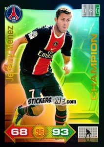 Sticker Jérémy Ménez - FOOT 2011-2012. Adrenalyn XL n. 342 - Panini