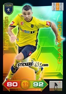 Sticker Marvin Martin - FOOT 2011-2012. Adrenalyn XL n. 345 - Panini