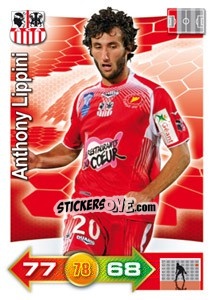 Sticker Anthony Lippini - FOOT 2011-2012. Adrenalyn XL - Panini