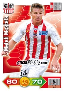 Sticker Mehdi Mostefa - FOOT 2011-2012. Adrenalyn XL - Panini