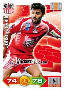 Sticker Johan Cavalli - FOOT 2011-2012. Adrenalyn XL n. 7 - Panini