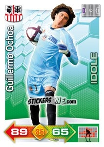 Sticker Guillermo Ochoa - FOOT 2011-2012. Adrenalyn XL n. 15 - Panini