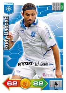 Sticker Rudy Haddad - FOOT 2011-2012. Adrenalyn XL n. 25 - Panini