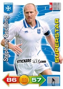 Sticker Stéphane Grichting - FOOT 2011-2012. Adrenalyn XL n. 30 - Panini
