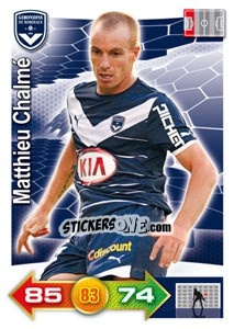 Cromo Matthieu Chalmé - FOOT 2011-2012. Adrenalyn XL - Panini