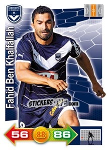 Sticker Fahid Ben Khalfallah - FOOT 2011-2012. Adrenalyn XL n. 38 - Panini