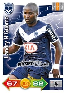 Figurina Landry N'Guemo - FOOT 2011-2012. Adrenalyn XL n. 41 - Panini