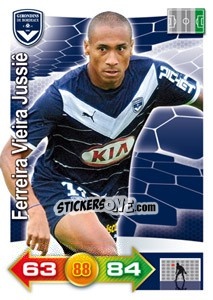 Sticker Ferreira Vieira Jussiê - FOOT 2011-2012. Adrenalyn XL n. 44 - Panini