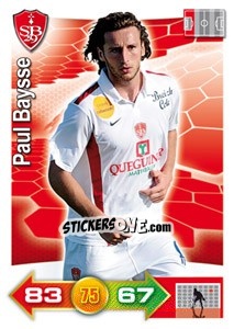 Sticker Paul Baysse - FOOT 2011-2012. Adrenalyn XL - Panini