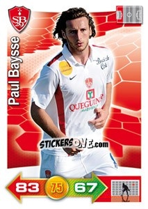 Sticker Paul Baysse - FOOT 2011-2012. Adrenalyn XL n. 50 - Panini