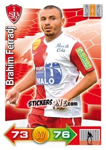 Sticker Brahim Ferradj - FOOT 2011-2012. Adrenalyn XL - Panini