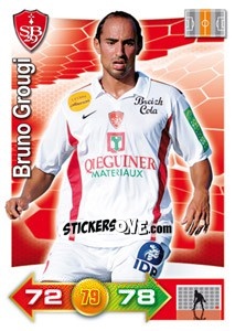 Sticker Bruno Grougi - FOOT 2011-2012. Adrenalyn XL n. 56 - Panini