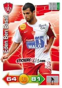 Sticker Eden Ben Basat - FOOT 2011-2012. Adrenalyn XL n. 58 - Panini