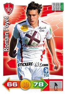 Sticker Romain Poyet - FOOT 2011-2012. Adrenalyn XL - Panini