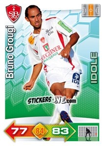 Sticker Bruno Grougi - FOOT 2011-2012. Adrenalyn XL n. 63 - Panini