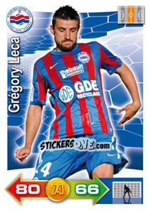Sticker Grégory Leca - FOOT 2011-2012. Adrenalyn XL - Panini