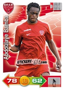 Sticker Abdoulaye Bamba - FOOT 2011-2012. Adrenalyn XL n. 82 - Panini