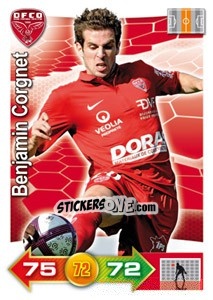 Sticker Benjamin Corgnet - FOOT 2011-2012. Adrenalyn XL n. 85 - Panini