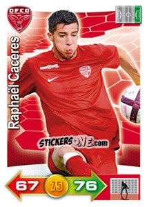 Sticker Raphaël Caceres - FOOT 2011-2012. Adrenalyn XL - Panini