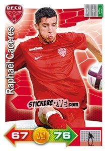 Sticker Raphaël Caceres - FOOT 2011-2012. Adrenalyn XL n. 89 - Panini