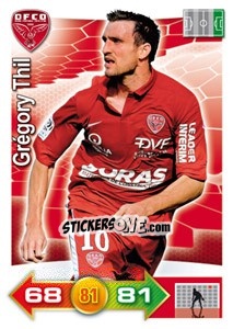 Sticker Grégory Thil - FOOT 2011-2012. Adrenalyn XL n. 92 - Panini