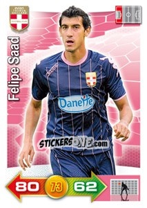 Sticker Felipe Saad - FOOT 2011-2012. Adrenalyn XL n. 101 - Panini