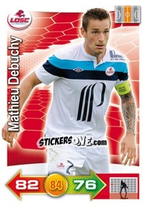 Sticker Mathieu Debuchy - FOOT 2011-2012. Adrenalyn XL n. 118 - Panini