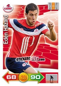 Sticker Eden Hazard - FOOT 2011-2012. Adrenalyn XL - Panini