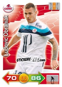 Figurina Ludovic Obraniak - FOOT 2011-2012. Adrenalyn XL - Panini