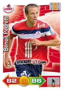 Sticker Benoît Pedretti - FOOT 2011-2012. Adrenalyn XL n. 123 - Panini