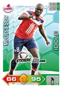 Sticker Moussa Sow - FOOT 2011-2012. Adrenalyn XL - Panini