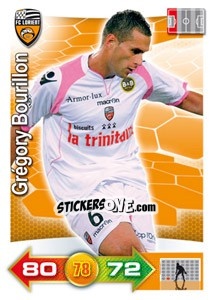 Sticker Grégory Bourillon - FOOT 2011-2012. Adrenalyn XL n. 130 - Panini