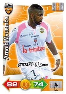 Sticker Arnold Mvuemba - FOOT 2011-2012. Adrenalyn XL n. 135 - Panini