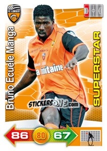 Figurina Bruno Ecuele Manga - FOOT 2011-2012. Adrenalyn XL n. 142 - Panini