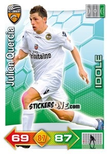 Figurina Julien Quercia - FOOT 2011-2012. Adrenalyn XL - Panini