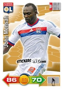 Sticker John Mensah - FOOT 2011-2012. Adrenalyn XL n. 148 - Panini
