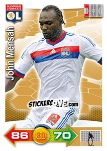 Cromo John Mensah - FOOT 2011-2012. Adrenalyn XL - Panini