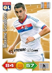 Sticker Maxime Gonalons - FOOT 2011-2012. Adrenalyn XL n. 150 - Panini
