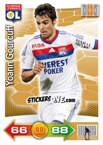 Sticker Yoann Gourcuff - FOOT 2011-2012. Adrenalyn XL n. 151 - Panini