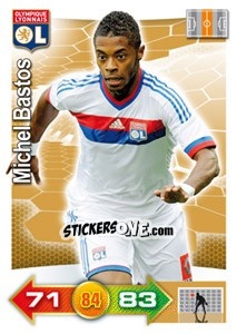 Sticker Michel Bastos - FOOT 2011-2012. Adrenalyn XL n. 153 - Panini