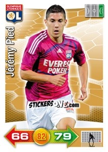 Sticker Jérémy Pied - FOOT 2011-2012. Adrenalyn XL n. 154 - Panini