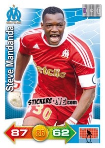 Sticker Steve Mandanda - FOOT 2011-2012. Adrenalyn XL n. 161 - Panini
