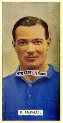 Sticker Bob McPhail - Famous Footballers 1935
 - Carreras