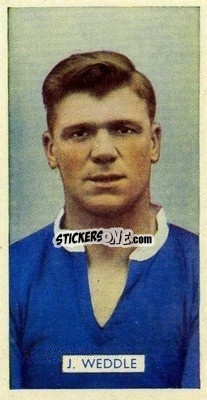 Sticker Jack Weddle - Famous Footballers 1935
 - Carreras