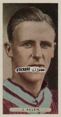 Cromo James Allen - Famous Footballers 1934
 - Ardath
