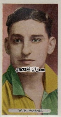 Cromo W.H. Warnes - Famous Footballers 1934
 n. 7 - Ardath
