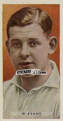 Sticker William Evans - Famous Footballers 1934
 - Ardath
