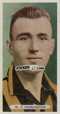 Sticker William F. McNaughton - Famous Footballers 1934
 - Ardath
