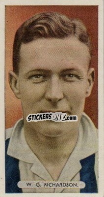 Sticker William Richardson - Famous Footballers 1934
 - Ardath
