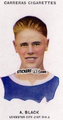 Sticker Adam Black - Footballers 1934
 - Carreras